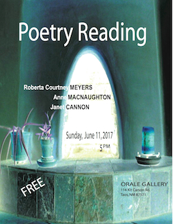 Janet Cannon Poetry Reading, Oral Gallery, Taos, NM, circa_2017